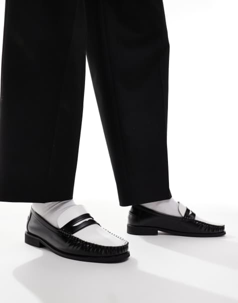 Mocasines negros con detalle en contraste Hero de SEQWL - view 1
