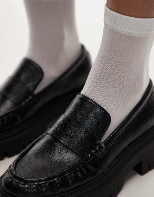 Mocasines negros con suela gruesa Cecil de Topshop, 2 de 4