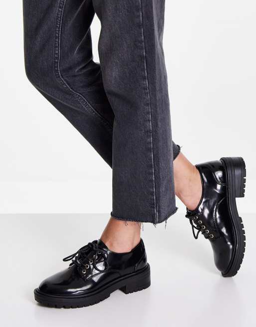 negros gruesa de charol de New Look | ASOS