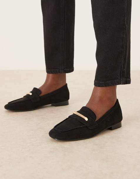 Mocasines negros de antelina Lucena de RAID - view 1