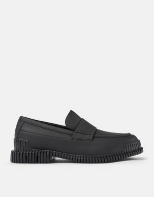 Mocasines negros de cuero con plantilla de amortiguación de Camper - view 1