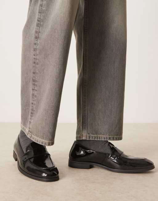 Mocasines negros sin cierres Oscar de WALK LONDON, 4 de 4