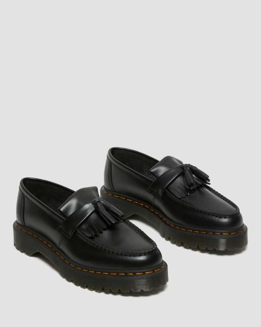 Mocasines negros unisex de cuero Adrian Bex de Dr. Martens, 3 de 5