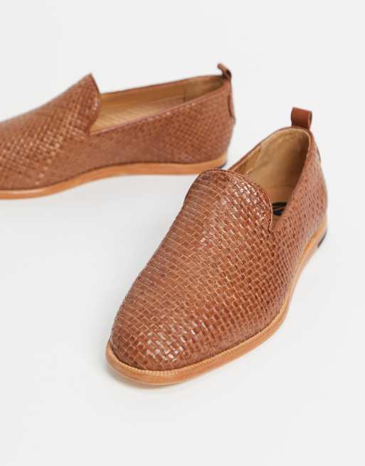Mocasines trenzados de cuero tostado Ipanema de H by Hudson, 4 de 4