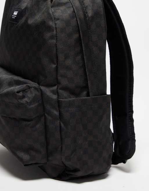 Mochila a cuadros negros y gris oscuro Old Skool de Vans, 4 de 4