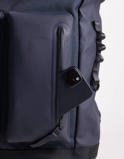 Mochila azul marino impermeable con bolsillos 12960 Otaru de Rains, 5 de 5