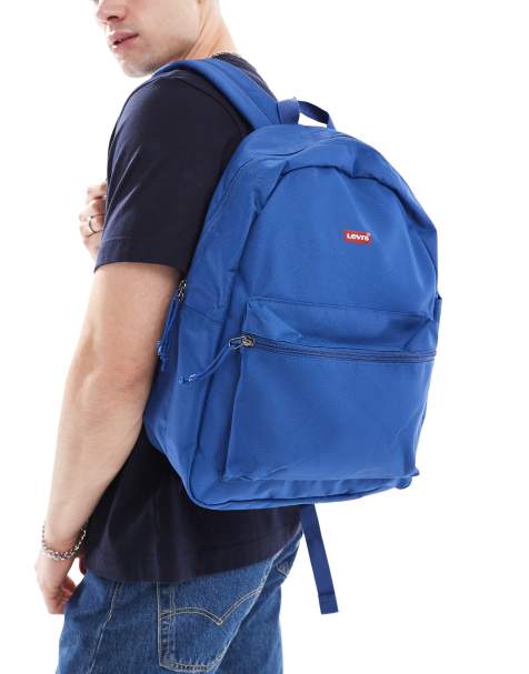 Mochila azul medio básica con logo de ala de murciélago de Levi's - view 1