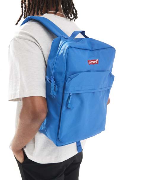 Mochila azul medio estándar con logo de murciélago L Pack de Levi's - view 1