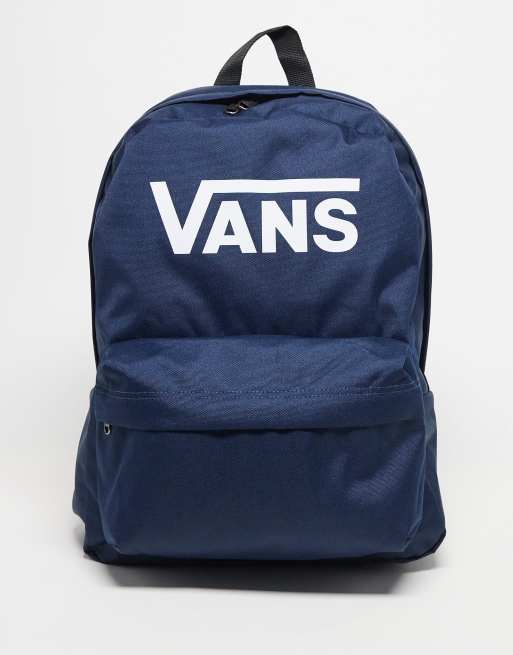 Mochila azul oscuro con estampado Old Skool de Vans