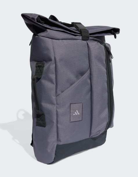 Mochila gris utilitaria con parte superior enrollable de adidas Performance - view 1