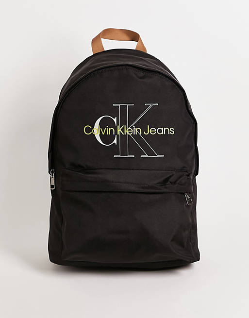 Hombre Other | Mochila negra con logo en contraste Sports Essentials de Calvin Klein Jeans - QP32301