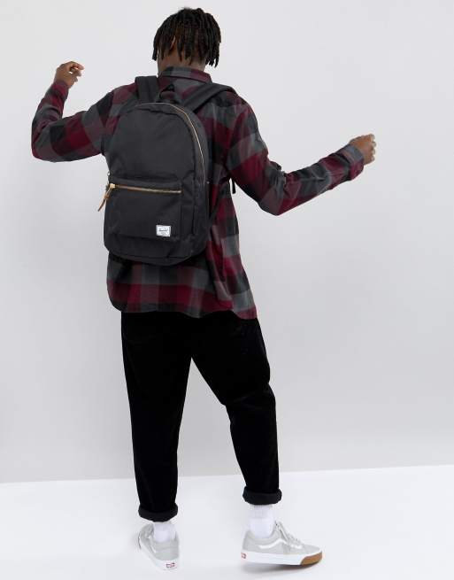 Mochila negra de 23 l Settlement de Herschel Supply Co, 3 de 3