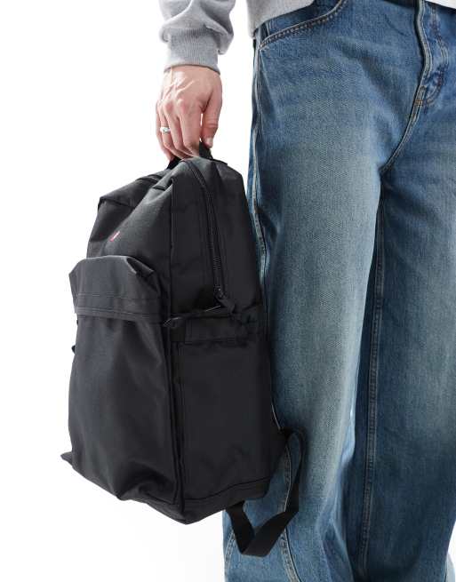Mochila negra estándar con logo de murciélago L Pack de Levi's, 2 de 4