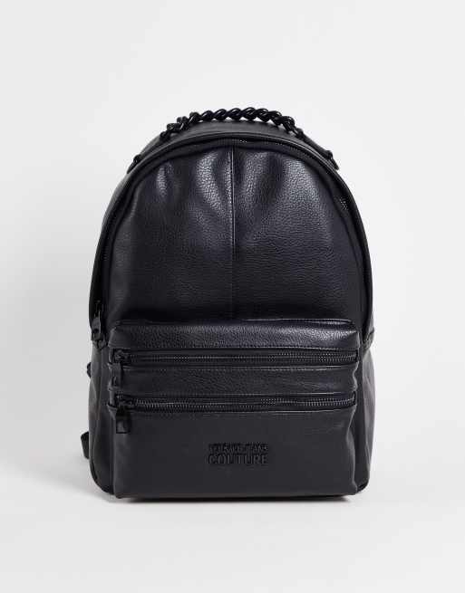 Mochila negra New City Rock de Versace Jeans Couture