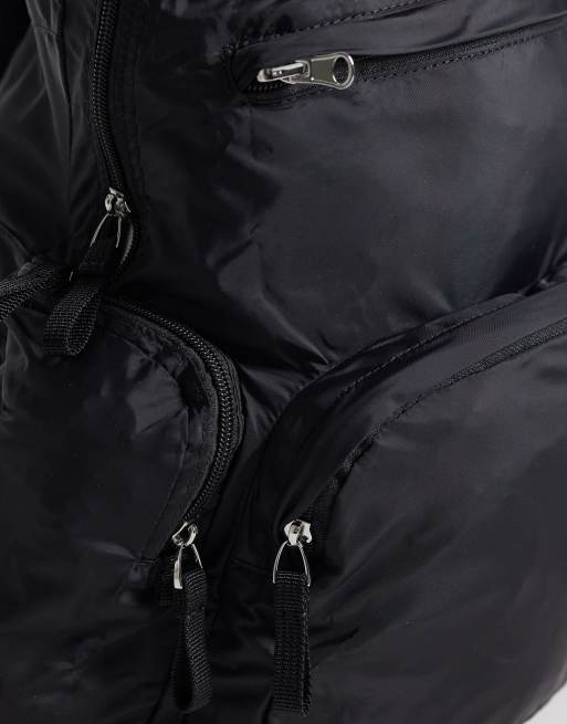 Mochila negra plegable con logo en el mismo tono de BOSS, 5 de 5