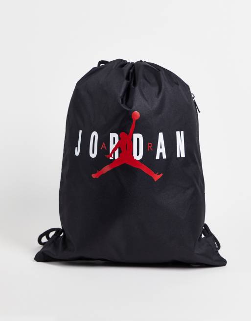 Mochila negra tipo saco Gym de Jordan