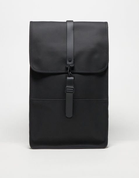 Mochila negra unisex de tejido impermeable 13000 de Rains - view 1