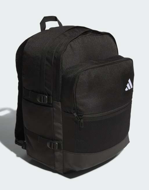 Mochila negra utilitaria con varios bolsillos de adidas Performance, 2 de 4