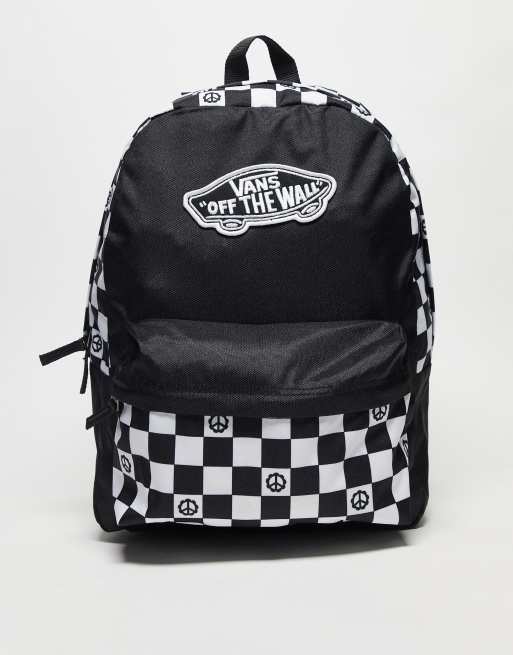 Mochila vans negra y blanca cuadros new arrivals