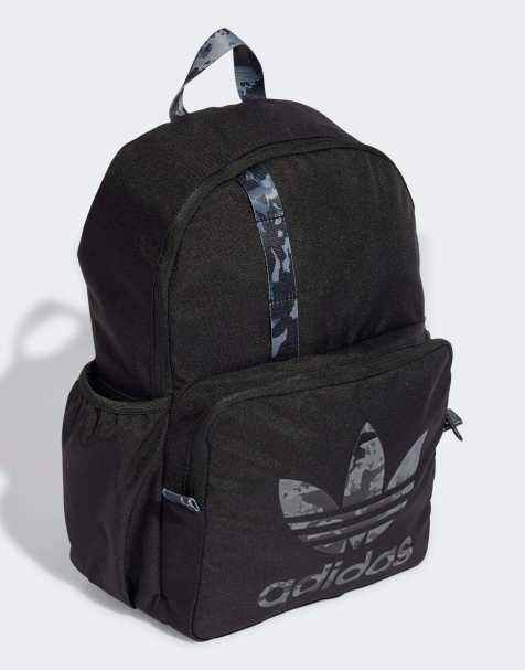 Mochila negra y multicolor con estampado de camuflaje de adidas Originals - view 1