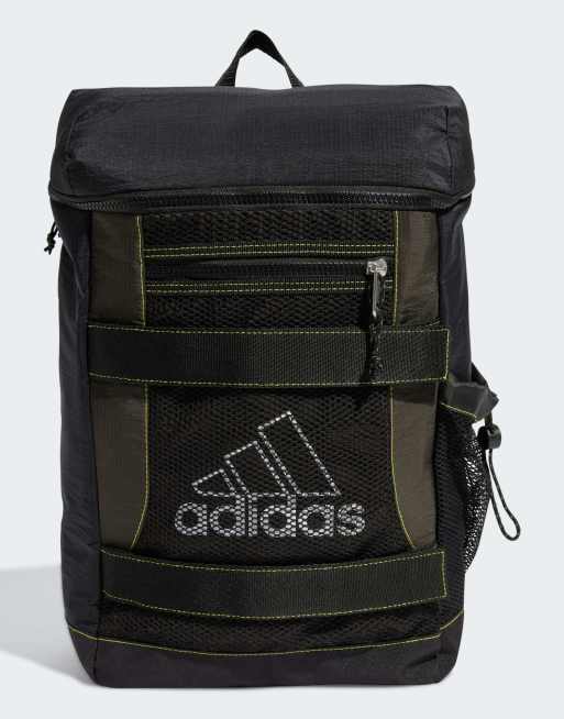 Mochila negra y verde oliva sombreado de adidas Originals