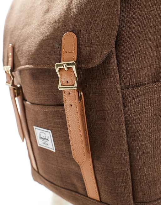 Mochila pequeña marrón chocolate Retreat de Herschel Supply Co, 2 de 4
