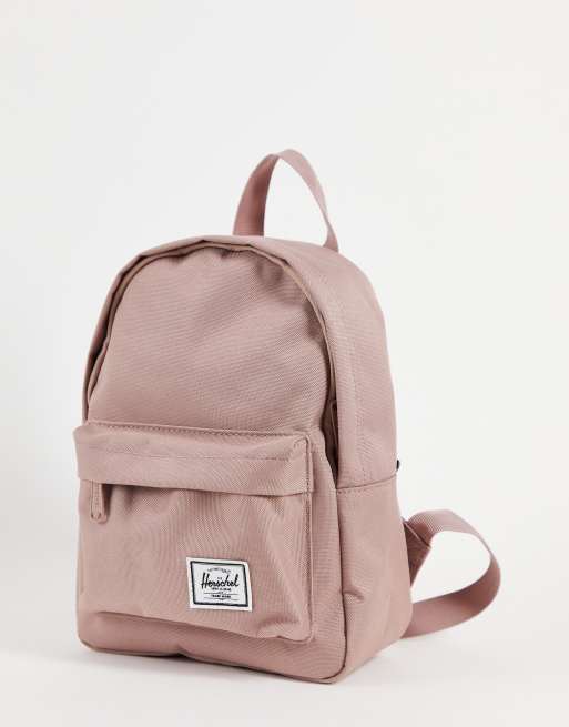 Mochila pequeña rosa ceniza clásica de Herschel Supply Co