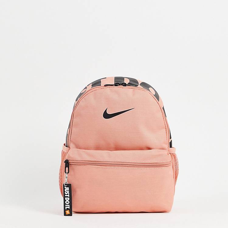 Nunca Espantar escocés Mochila pequeña rosa negruzco Just Do It de Nike | ASOS