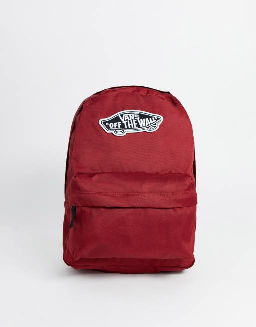 Mochila best sale vans roja