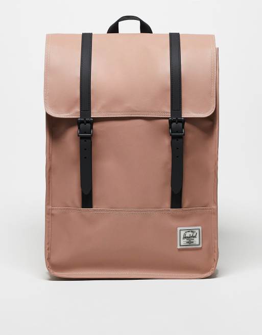 Mochila rosa ceniza con compartimento para portátil resistente al agua Survey de Herschel Supply Co