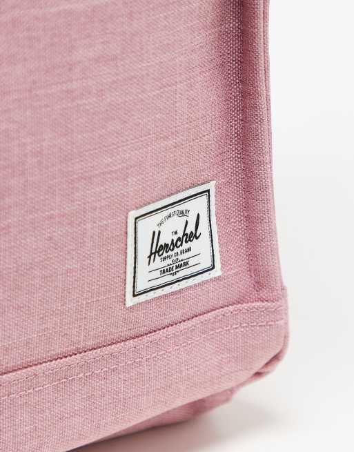 Mochila rosa con tira tostada City de Herschel Supply Co, 2 de 3