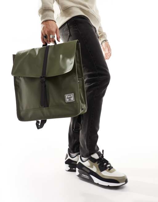 Mochila verde hiedra resistente al agua City de Herschel Supply Co, 3 de 4