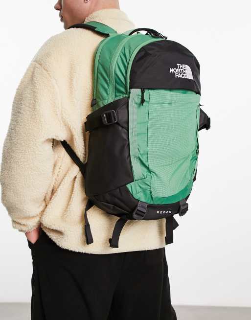 seno Igualmente esta noche Mochila verde y negra Recon de The North Face | ASOS