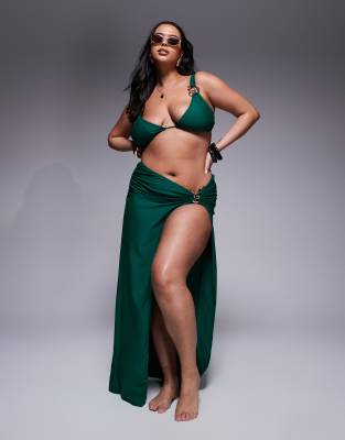 Moda Minx Curve - Gonna lunga a portafoglio verde - view 1