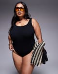 [Moda Minx Curve] Moda Minx Curve scrunch swimsuit in black 18 BLACK