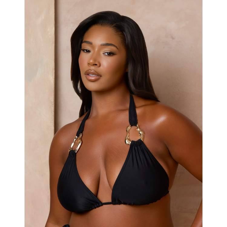 Moda Minx Curve x Alessa Tyrrell-Charles triangle bikini top with