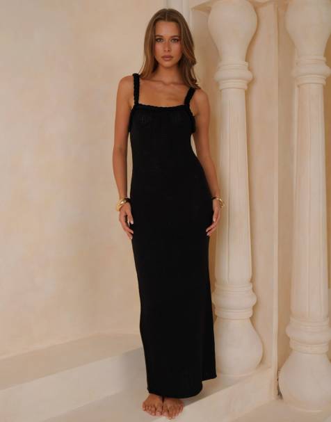 Moda Minx Faye rope maxi dress in black - view 1