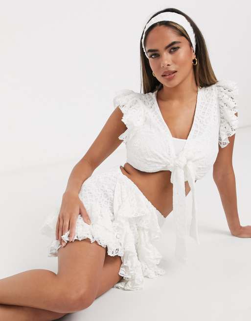 The Little Magpie: Missguided white lace co-ord