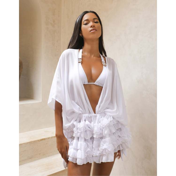 White beach hot sale kaftan