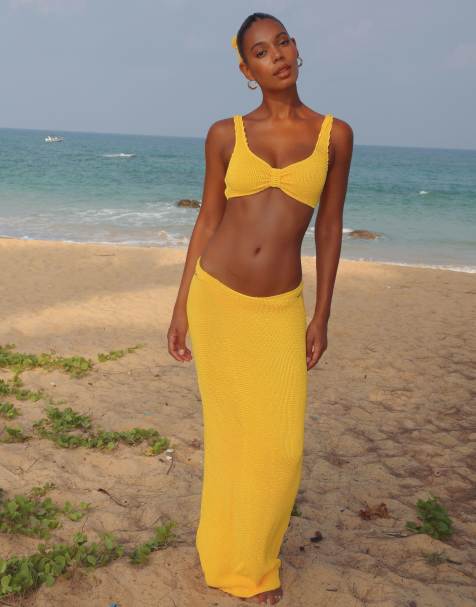 Moda Minx Scrunch maxi skirt in sunset - view 1