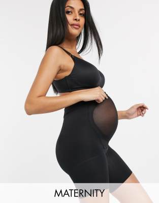 фото Черные моделирующие шорты spanx maternity-черный