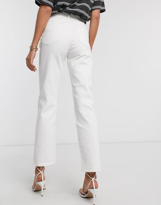 Modelo de campana capri de tiro alto en blanco nube Effortless de ASOS DESIGN Tall, 2 de 4
