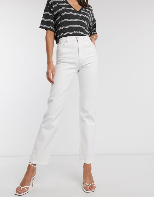 Modelo de campana capri de tiro alto en blanco nube Effortless de ASOS DESIGN Tall, 4 de 4