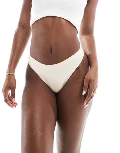Modibodi au naturel seamfree period lingerie thong light-moderate absorbency in lychee - view 1