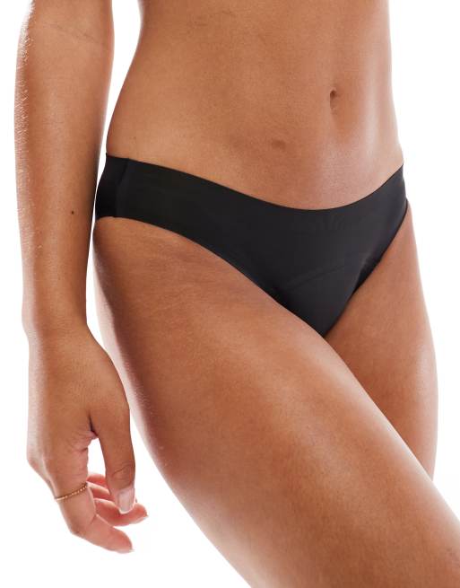 Modibodi - Naadloze menstruatie-onderbroek met gemiddeld/zwaar absorberend vermogen in zwart  , 4 van 4