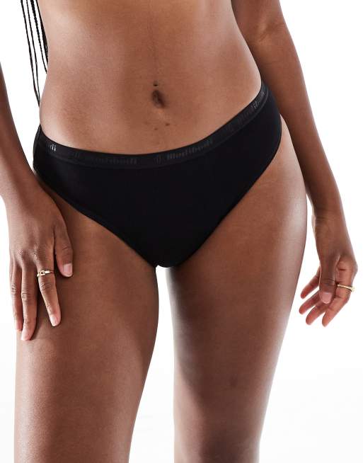 Modibodi - Sorte og klassiske super/natten over absorberende menstruations-bikinibrief  , 3 af 4