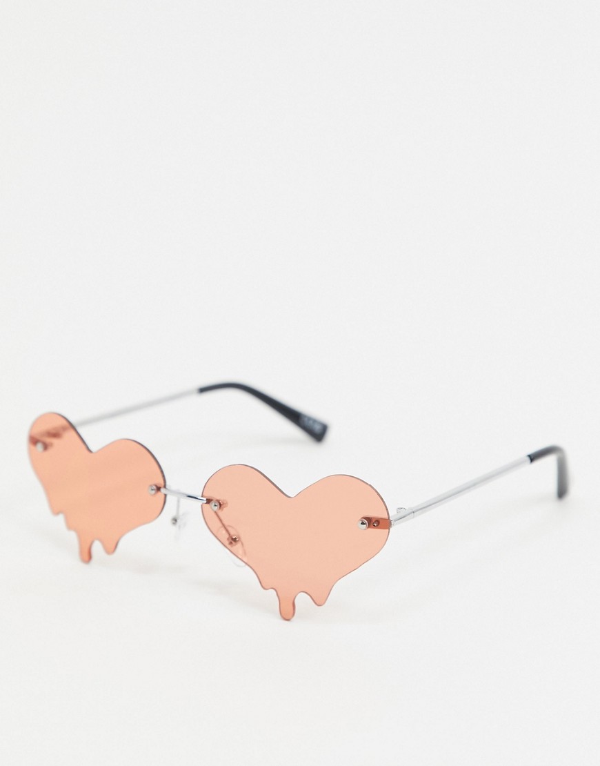 фото Модные очки "тающее сердце" asos design-мульти