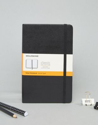Moleskine A5 Pocket Hard Cover Ruled Black Notebook