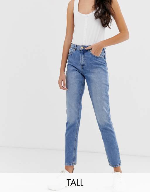 Momjeans i blå fra Only Tall