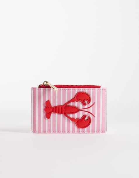 Monedero rosa y blanco con diseño de rayas de langosta de Accessorize - view 1